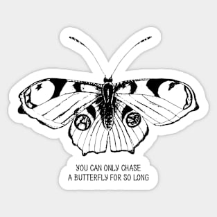 Butterfly engraving Sticker